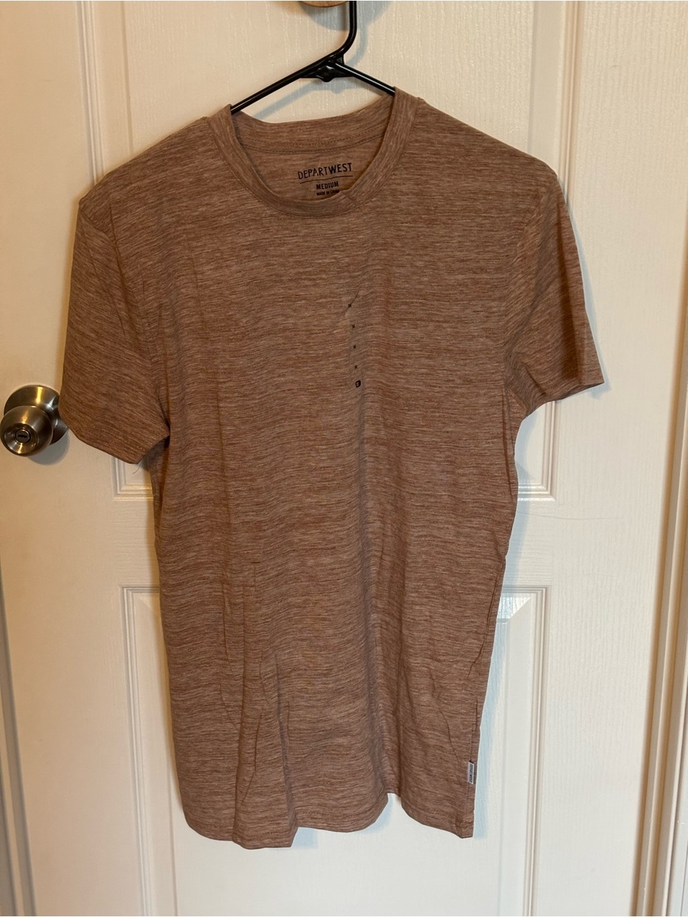 Men’s Heather Brown Crew Neck T-Shirt